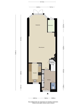 Floorplan - De Houtbreker 24, 5283 MG Boxtel